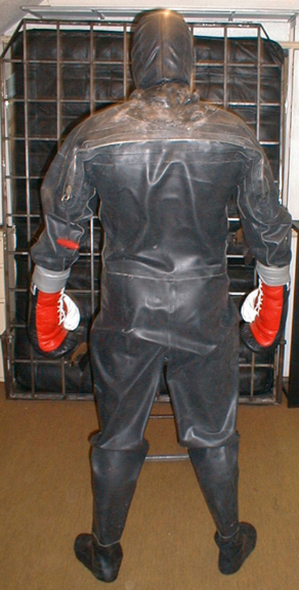 Rubber bondage in a big way